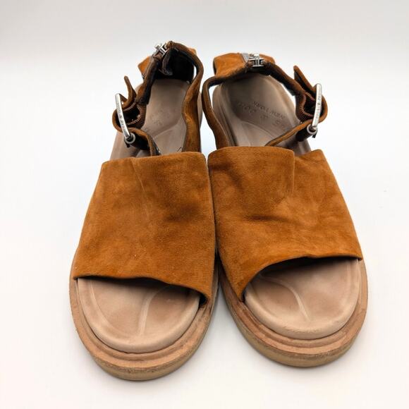 Rag & Bone Soren Block Heel Sandal Ankle Strap Women's Cuoro Size US6.5 EU37 - Picture 2 of 11